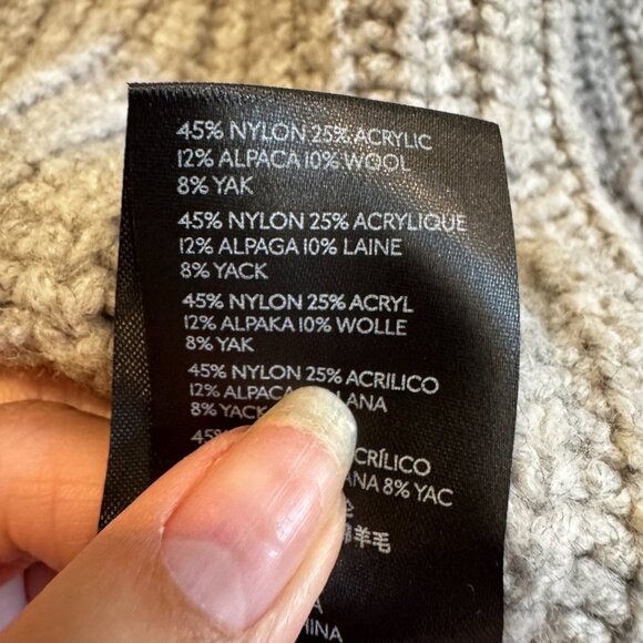 Maeve Chunky Oversized Medium Alpaca Wool Blend Sweater - Picture 8 of 10